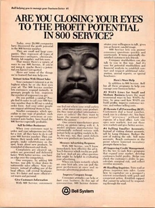Vintage 1980 Ad Bell System Telephone 800 Service Business Phone 2-pages - Picture 1 of 6