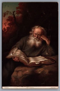 Der Eremit Koninck Old Man libro de lectura postal ermitaño H9 - Imagen 1 de 2