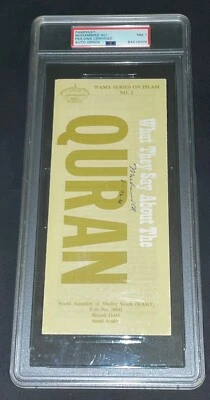 Muhammad Ali Signed Pamphlet Boxing PSA/DNA AutoGrade 7 - Image 1 of 3