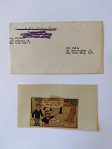 Ray Johnson Mail Art collage to Actor Bob Heide collage insert and envelope - Picture 1 of 6