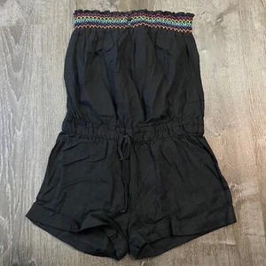 Lots of Love Speechless Girls Romper Jumpsuit Sleeveless Black Short Size M - Picture 1 of 4