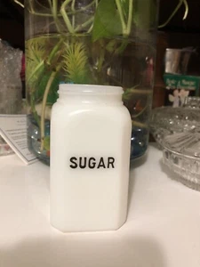 ANTIQUE 5” MILK GLASS SUGAR SHAKER no Lid - Picture 1 of 2