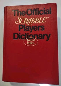 1990 Hard Cover Scrabble Dictionary 2nd Edition  - Picture 1 of 8