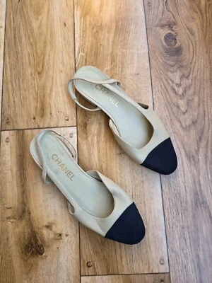 CHANEL BALLET SLINGBACK FLATS SIZE 35.5 EU, 5.5 US, 3.5 UK - Image 1 of 4