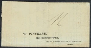 1836 Modbury- London Insurance Document Fine MODBURY DN898 Fine Used - Picture 1 of 2