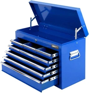 9 Drawers Large Tool Chest Trolley, Lockable Toolbox Tools Storage Box Cabinet C - Picture 1 of 8