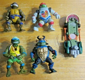TMNT Lot of 5 Items Action Figures/Vehicle Donatello, Raphael, Leonardo USED - Picture 1 of 11
