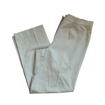 Pantalón Lauren Ralph Lauren Pierna Recta Crema Mezcla Lana Talla 12 Clásico Foto 1 de 4