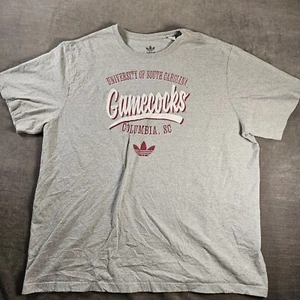 USC Gamecocks Columbia SC Adidas Gray T Shirt Mens Size 2XL - Picture 1 of 11