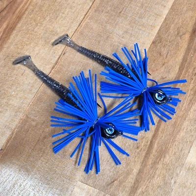 Plantillas de natación Micro Fishing BFS 1/8 oz. Pack de 2 opciones de color incluye cebo de natación Foto 1 de 4