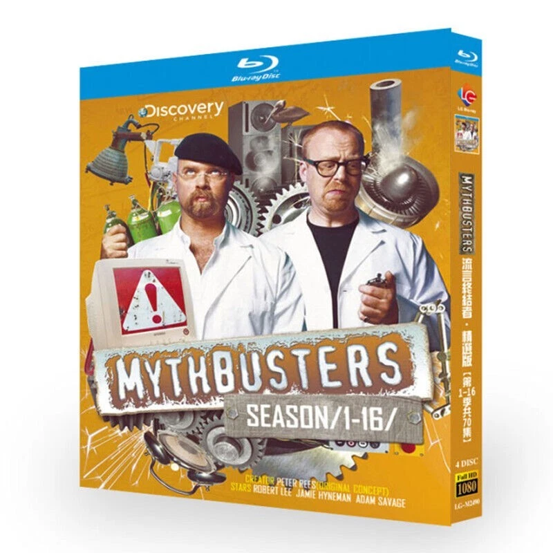 MythBusters Season 1-16 BD 4-Disc 70 episodes All Region free English Boxed