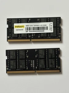 32GB (2x16GB) SO-DIMM DDR4 2666MHz RAM for laptop - Picture 1 of 2