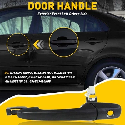 Внешняя дверная ручка для 2004-2009 Mazda 3 2003-2008 6 передняя пластиковая левая - Изображение 1 из 4