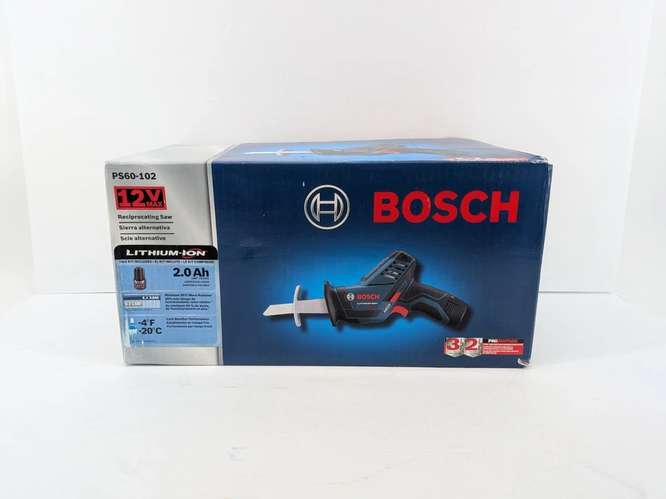 Bosch PS60-102 12V Max Pocket Reciprocating Saw Kit w/ Battery & Charger | New - Image 1 of 2