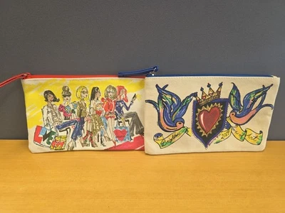 Bolsas de maquiagem Brighton bolsa com zíper 2018 fashionista 2019 amor pela arte lona quantidade 2 - Imagem 1 de 4