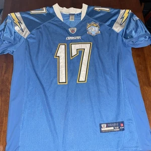 Philip Rivers Chargers 50th Reebok jersey size 56 - Picture 1 of 6
