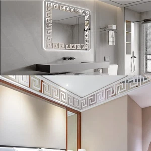 100 Stck. Spiegel Aufkleber Wand Abnehmbar & Wasserdicht Abziehen und Kleben Spritzschutz... - Bild 1 von 7