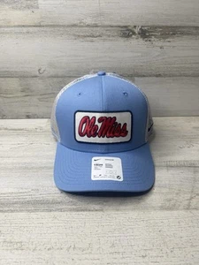 Men's Nike Blue Ole Miss Rebels Classic 99 Trucker Adjustable Snapback Hat NWT! - Picture 1 of 5