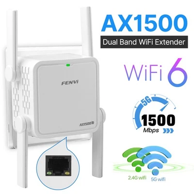 AX1500 WiFi Range Extender - Ripetitore Wireless Dual Band, Router Booster Segnale - Immagine 1 di 4