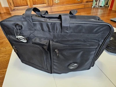 American Tourister Travel Duffle Bag Black Nylon Overnight- Plus - New with Tags - Image 1 of 4