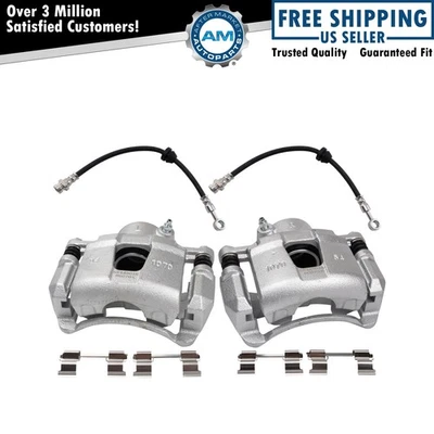 Juego de pinzas de freno delanteras para 04-11 Chevrolet Aveo 07-11 Aveo5 09-10 Pontiac G3 Foto 1 de 4