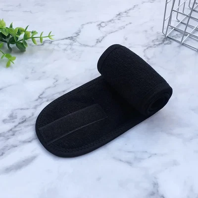 1 pc Adjustable Wide Cotton Headband Women Spa Yoga Makeup Wash Face Hair Band - Image 1 of 4