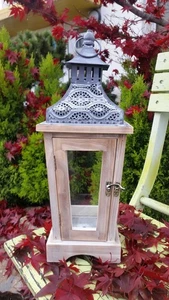 BONTURI CASA HOME DECORATION Lanterna Legno H 40 Cm 15 x 15 Cm Naturale - Imagen 1 de 1