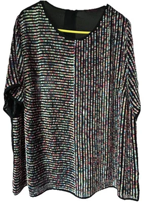 So Fabulous Sparkly Sequin Front Top Size 24 - Image 1 of 4