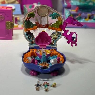 Polly Pocket Bluebird 1996 Disney My Little Mermaid Clam Shell Compact Complete - Image 1 of 4