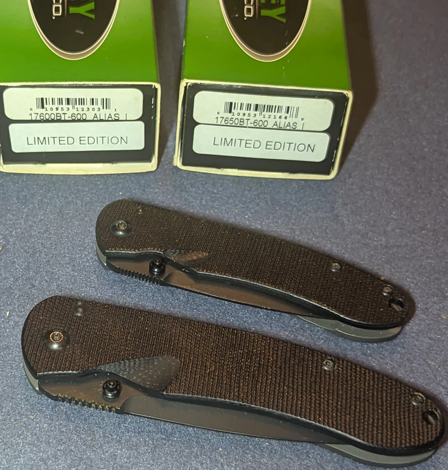 Bradley Cutlery Alias I And II 17600BT/650BT-600 Limited Set G10+Ti Handle  - Image 1 of 4