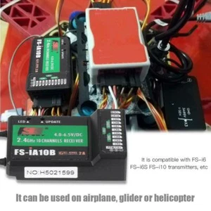 Flysky FS-IA6B 26mm Dual Antennas RC Receiver FS-i6 FS-i6S FS-i10 Transmitter❤IM - Picture 1 of 21