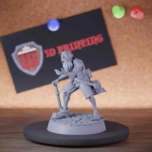 Town Begger Miniature Homeless Wanderer Mini Dungeons and Dragons DnD 5e TTRPG - Picture 1 of 8