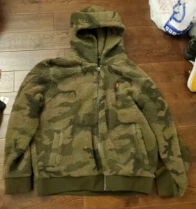 GORGEOUS POLO RALPH LAUREN CAMOUFLAGE SHERPA FLEECE JACKET MEN'S SIZE LARGE - Picture 1 of 9