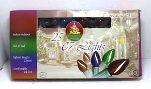 6 Pkg Xmas Lights Enchanted Forest NOS 25 C7 Lights Multi Not LED- Working - Picture 1 of 3