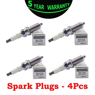 4 bujías 22401-8H515 para Infiniti I35 2002-2004 V6 3,5 L Foto 1 de 4