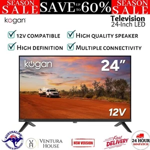 Kogan 24" LED 12V TV - DH5400 Caravan Motorhome Travel Theater Media Television - Picture 1 of 12