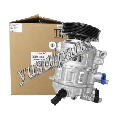 DENSO A/C Compressor w/Clutch for Audi A4 A5 Q5 & Porsche Macan NEW OEM - Image 1 of 4
