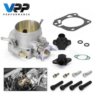 70mm Throttle Body W/ TPS & Map Sensor for Honda Civic SI B17 B18 B20 D15 Acura - Image 1 of 4