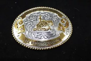 Lone Star SilverSmith Cheyenne Satteltramps Res. Western Champion Gürtelschnalle - Bild 1 von 12