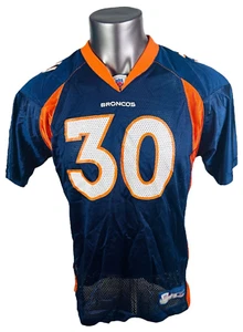 TERRELL DAVIS DENVER BRONCOS VINTAGE 2000s REEBOK ON FIELD JERSEY YOUTH XL - Picture 1 of 5