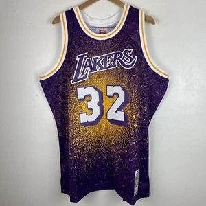 Mitchell & Ness Magic Johnson 1984-85 Lakers Gradient Swingman Jersey Men Sz 3XL - Picture 1 of 10