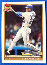 KEN GRIFFEY JR 1991 Topps  #790 Mariners NEAR MINT cond: many photos; 1st owner