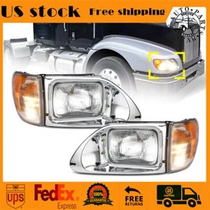 Corner Lamp Headlights LH & RH For International 9200 9400 5900 1997-2019 2014 - Picture 1 of 8