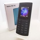 Original Nokia 105 4G Black Blue Dual SIM Unlocked cell phone - New Sealed