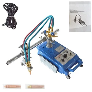 110V CG1-30 Flame Cutting Machine Torch Track Burner Portable Gas Cutting Machin - Picture 1 of 24