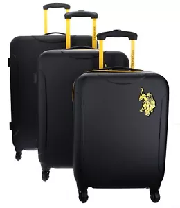 U.S. POLO ASSN. NewLeader Hard Case Trolley Set CS+M+L Trolley Black schwarz Neu - Bild 1 von 6