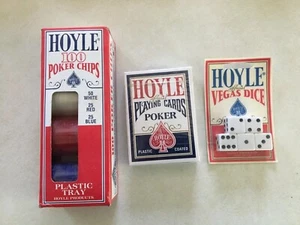TODO SELLADO Vintage Hoyle Tarjetas de Poker Fichas Vegas Dados - Imagen 1 de 2