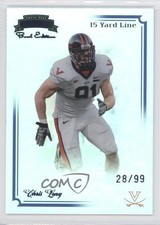 2008 Press Pass Legends Bowl Edition 15 Yard Line /99 Chris Long #19 Rookie RC