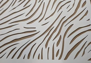 Rejilla de madera 6mm de espesor mdf panel decorativo para cubiertas de radiadores, patrón P1 - Imagen 1 de 9