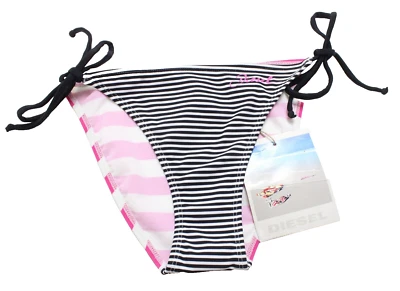 Diesel BFPN-Brigittes Mutange Bademode Damen XL Gestreift Bikini Unten - Изображение 1 из 4